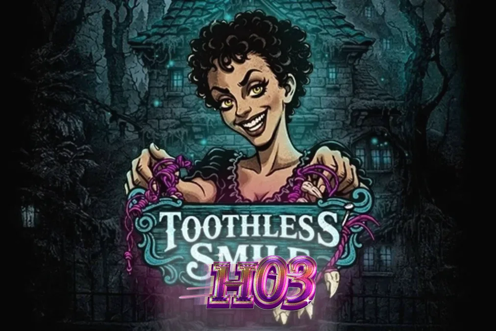 Tampilan visual slot Toothless Smile dengan tema horor dokter gigi.